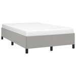 vidaXL Cadre de lit gris clair 120x190 cm tissu