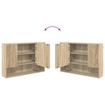 vidaXL Armoire Miroir de Salle de Bain Chêne sonoma 80 x 17 x 55 cm