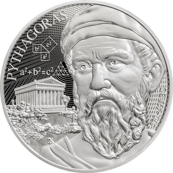Monnaie PYTHAGORAS Science Explained 1 Oz Argent 2$ Niue 2025 (PRÉCOMMANDE)