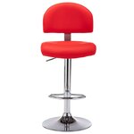 vidaXL Tabourets de bar lot de 2 rouge similicuir