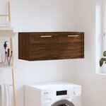 vidaXL Armoire murale chêne marron 80x36 5x35 cm bois d'ingénierie