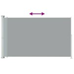 vidaXL Auvent latéral rétractable de patio 200x300 cm Gris
