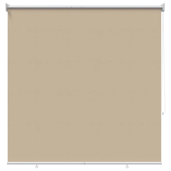 vidaXL Store roulant extérieur protection UV Beige Polyester