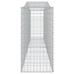 vidaXL Paniers à gabions arqués 15 Pièces 400x50x100/120 cm Fer galvanisé