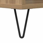 vidaXL Table basse chêne artisanal 60 x 50 x 40 cm Bois d'ingénierie
