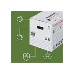 Pack and Move - Lot 20 cartons stockage - 58 x 40 x 30 cm - Poignées renforcées - 1 marqueur offert