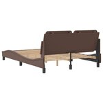 vidaXL Cadre de lit sans matelas Zadar marron 120x200 cm similicuir