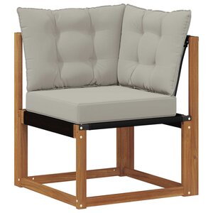 vidaXL Canapé d'angle extérieur Naturel