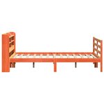 vidaXL Cadre de lit sans matelas cire marron 160x200cm bois pin massif