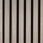 WallArt Panneaux muraux acoustiques Aku chêne gris 4 Pièces