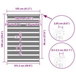 vidaXL Store zèbre beige marbré largeur du tissu 100 9 cm polyester