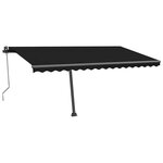 vidaXL Auvent automatique sur pied 450x300 cm Anthracite