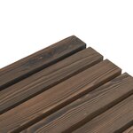 vidaXL Repose-pieds de jardin lot de 2 bois de sapin massif