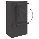 vidaXL boîte aux lettres Noir 30 x 23 x 55 cm Acier