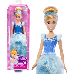 Mattel HLW06 - Cendrillon articulée avec tenue scintillante et accessoires