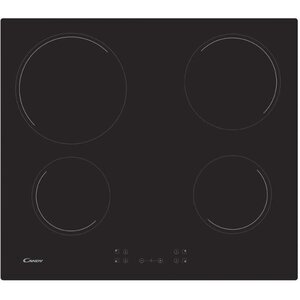 Candy ch64ccb plaque de cuisson vitrocéramique - 4 zones - 6500 w - l 56 x p 49 cm - revêtement verre - noir