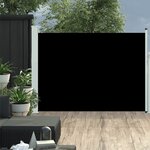 vidaXL Auvent latéral rétractable de patio 120x500 cm Noir