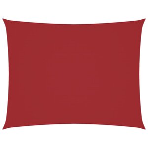 vidaXL Voile de parasol tissu oxford rectangulaire 3x4 m rouge