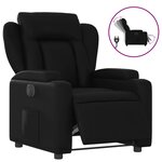 vidaXL Fauteuil inclinable électrique Noir Similicuir