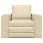 vidaXL Canapé-Lit Crème 98 x 71 x 83 cm tissu