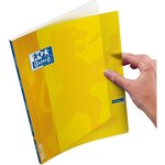 Cahier OPENFLEX agrafé 24 x 32 cm 96 pages grands carreaux 90g jaune OXFORD