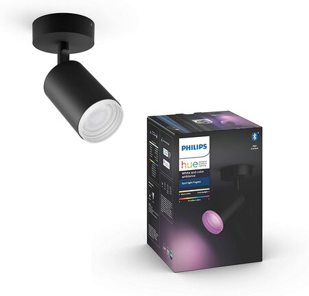 Spot Fugato Noir Compatible Bluetooth, Compatible Avec Alexa
