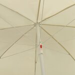 vidaXL Parasol de plage Jaune sable 240 cm