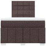 vidaXL Sommier à lattes de lit avec matelas Marron foncé 120x200 cm