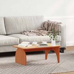 vidaXL Table basse Marron cire 80 x 50 x 31 cm Bois massif en pin