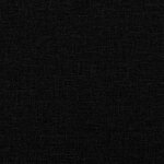 vidaXL Canapé à 3 places noir 220x77x82 cm tissu