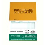 Piqûre 27x19 5cm Brouillard Journalier 40 Pages - X 10 - Exacompta
