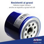 Boîte de 20 étiquettes ultra-résistantes métalliques 210 x 297mm l6013-20 avery