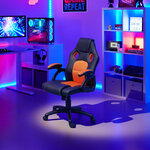 Tectake Chaise gamer MIKE - noir/orange