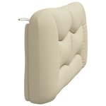 vidaXL Coussin de tête de lit Hvar crème 160 cm tissu