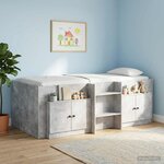 vidaXL Armoire de lit 2 Pièces Gris béton 66 x 35 x 48 cm
