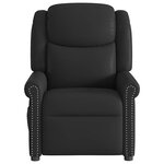 vidaXL Fauteuil inclinable électrique Noir brillant Similicuir