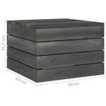 Vidaxl salon palette de jardin 8 pièces avec coussins bois de pin massif