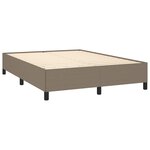 vidaXL Cadre de lit Taupe 140x190 cm Tissu