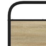 vidaXL Cadre de lit sans matelas 75x190cm chêne sonoma bois ingénierie