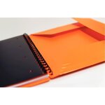 Cahier International Organiserbook A4+, double spirale, 80 feuilles/160 pages, carreaux de 5 x 5 mm, 90 g/m²