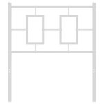 vidaXL Tête de lit métal blanc 75 cm