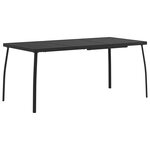 vidaXL Ensemble de meubles d'extérieur 5 Pièces Anthracite Fer et Acier