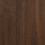 vidaXL Étagères murales 2 Pièces Chêne marron 50x15x50 cm Bois ingénierie