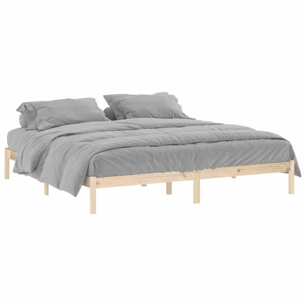 vidaXL Cadre de lit sans matelas 193x203 cm bois massif de pin