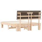 vidaXL Cadre de lit avec tête de lit rembourrée Taupe 140 x 190 cm