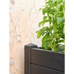 Jardinière 40 x 100 cm - Réserve d'eau et pieds réglablesT - Vert fôret