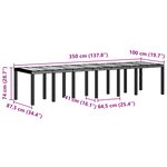 Ensemble de Salle à Manger de Jardin 15 Pièces avec Coussins Blanc Poly Rattan