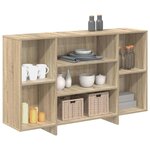 vidaXL Buffet chêne sonoma 120x30x75 cm bois d'ingénierie