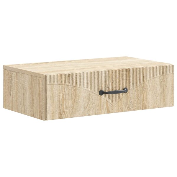 vidaXL Table d'appoint murale 59 x 34 5 x 17 cm Bois d'ingénierie