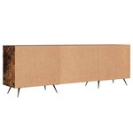 vidaXL Meuble TV chêne fumé 150x30x50 cm bois d'ingénierie
